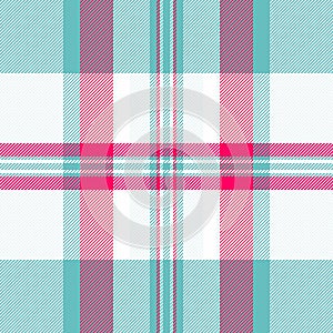 Texture pattern check of textile background vector with a seamless tartan fabric plaid