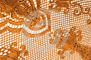 texture, pattern. fabric lace is golden, brownish-yellow. Shinning, shimmering and gorgeous! From extremely bright to elegant and