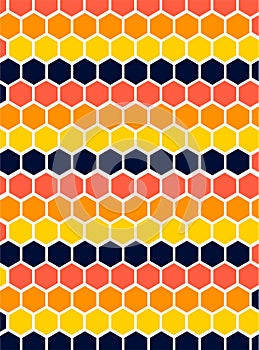 Texture Pattern Hexagon Repetition Solid Color