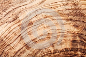 Texture or pattern of olive wood board. Natural background.