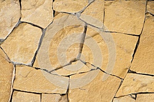 The texture and pattern of rock wall