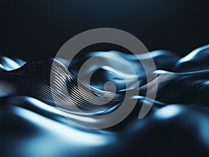 The texture pattern of a wave of aluminum steel metal sheet industry wall background wall.