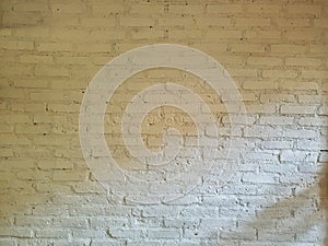 The Texture and Pattern of White  Brick Wall for Background
