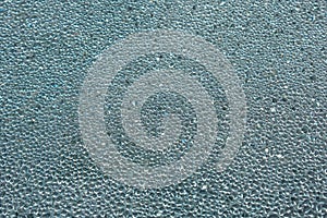 Texture of perspiring glass, drops top view