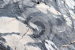 Texture photo of blue white marble stone with natural limestone pattern
