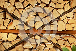 Texture, pile of chopped wood.Village, your home, cottage