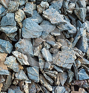 Texture of a pile of mountain stones