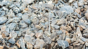 Texture of a pile of mountain stones