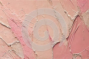 Texture of pink decorative plaster or concrete. Abstract background for design. AI generated