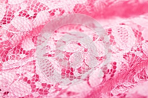 Texture of pink lace