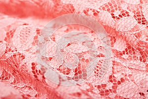 Texture of pink lace