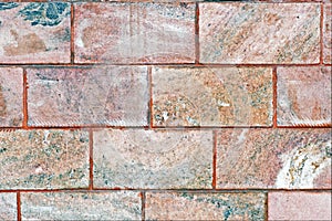 Texture of the pink marble tile, background