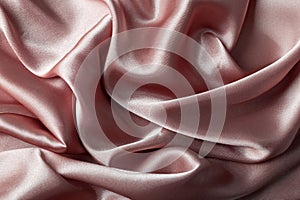 Texture of pink silk fabric