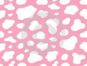 texture pink and white cow spot repeated seamless pattern dalmatian dog