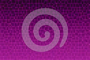 Texture with pixel square blocks. Abstract magenta gradient background.  Mosaic pattern
