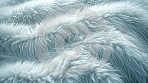 Texture of a polar bears thick insulating fur perfectly adapted for navigating the frozen tundra as it hunts for its photo