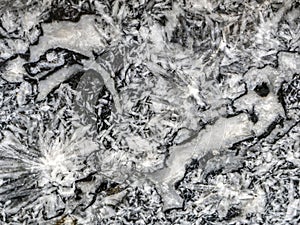 Texture of the polished magnesite tile surface