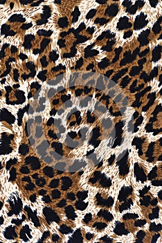 Texture of print fabric striped leopard