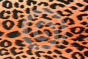 Texture of print fabric stripes leopard for background