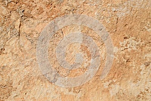 Texture of processed ancient marble block. Traces of ancient