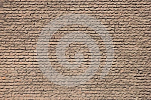 Texture of red bricks of ancient wall of Pantheon in Rome