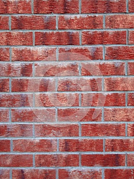 Texture of red bricks wall