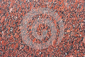 Texture of red granite slabs. stone nature pattern . decorative geology surface