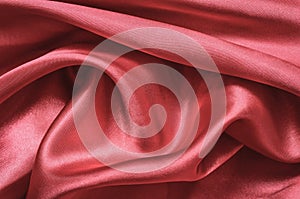 Texture red satin, silk background