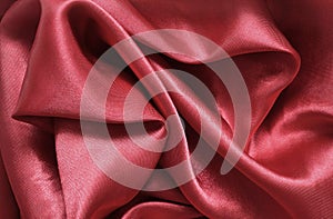Texture red satin, silk background