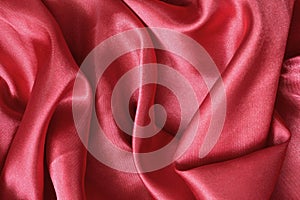 Texture red satin, silk background