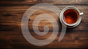 Texture-rich Cup Of Tea On Wooden Table - Creative Commons Attribution