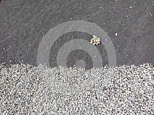 texture of river sand and gravel stones on ground 1
