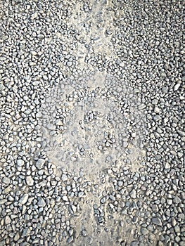 Texture of road stones