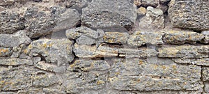 Texture of rough natural stone close-up