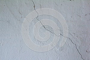 Primed wall with a crack photo