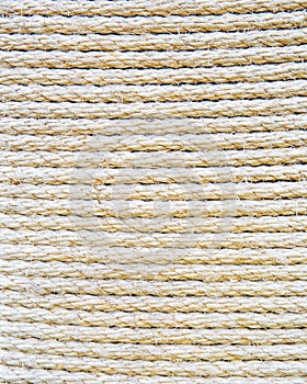 Texture of the rows of packing twine