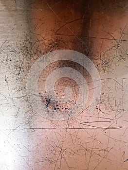 texture of ruined copper surface