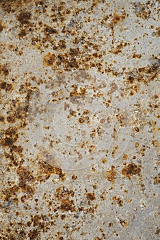 Texture: Rust pitted, corroded, galvanised steel surface. 10