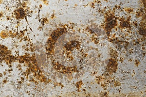 Texture: Rust pitted, corroded, galvanised steel surface. 11