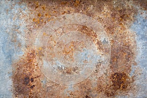 Texture of rusty galvanized iron photo