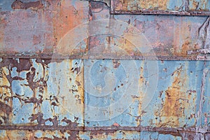 Texture of rusty metal. Rough metal surface with rust