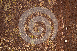 Texture of rusty steel plate