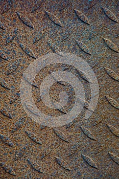 Texture of rusty tread plate