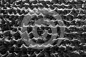 Texture of Sand stone bricks wall