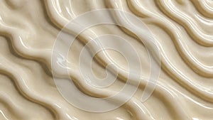 Texture Silken creamy Waves of White Chocolate. Abstract Symphony of Swirls. Luxurious expanse of swirling, rich chocolate tones