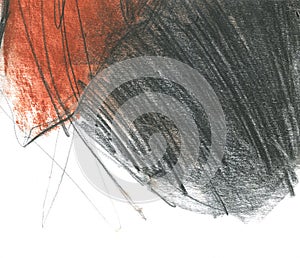 Texture of a simple slate pencil and sanguine. Illustration for background