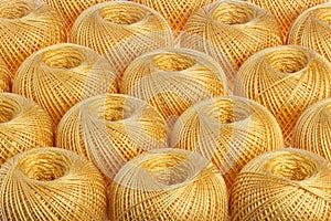 Texture of skeins of yarn.
