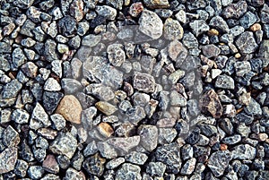 Texture: small, colorful pebbles.