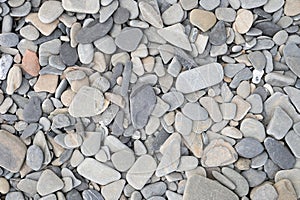 Texture of small stones and pebbles