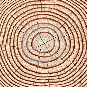 The texture is smooth with a pattern reflecting the tree s life cycle